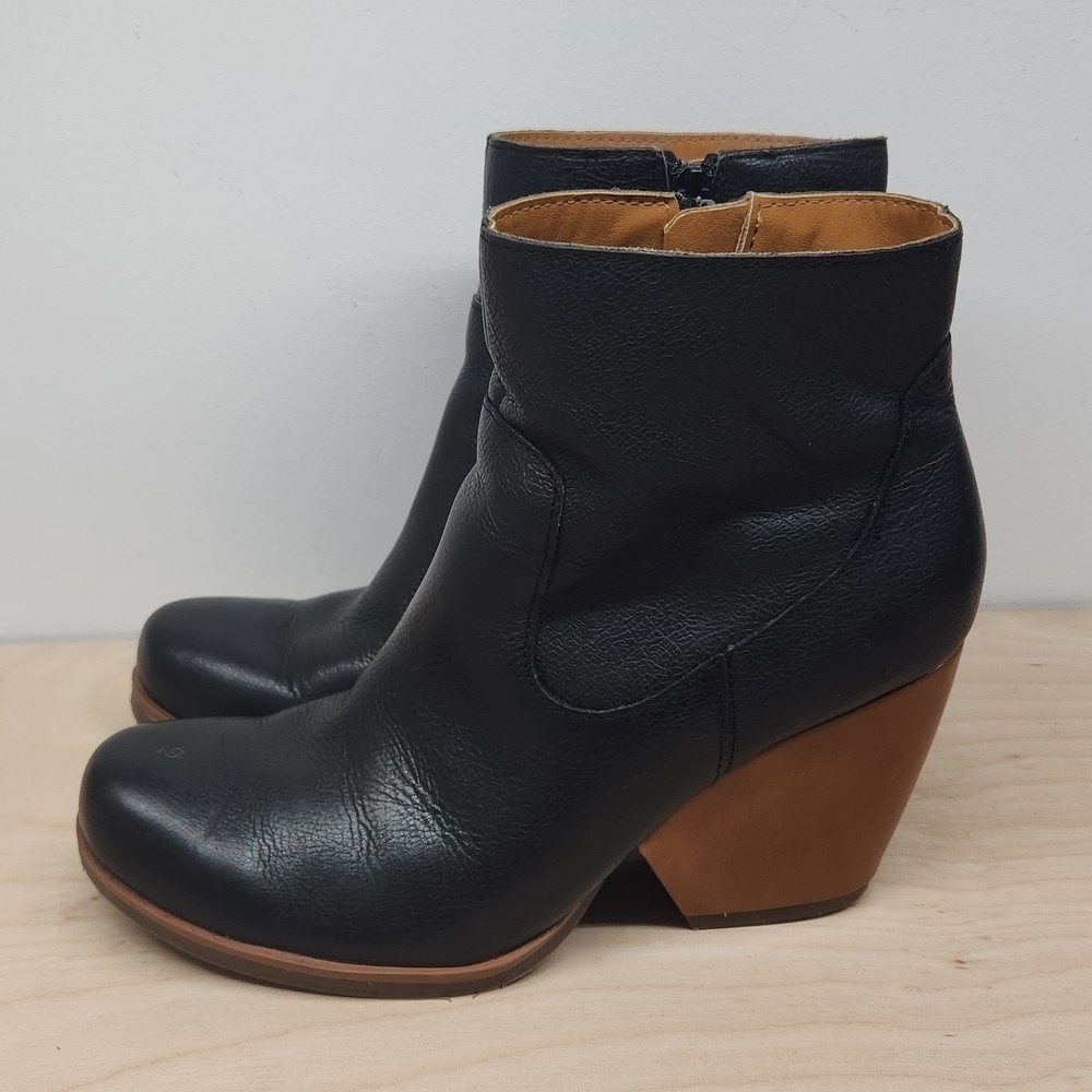 Kork-Ease Patrina Leather Ankle Boots Booties Women’s Sz 7 1/2 EUC NICE! - Picture 3 of 16